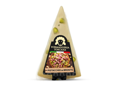 Kietasis sūris Pecorino FORMAGGERIA TOSCANA, su pistacijomis, avies pieno, 70g