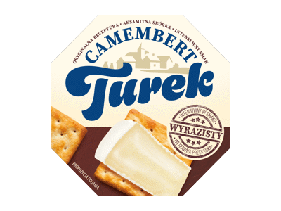 Pelėsinis sūris TUREK CAMEMBERT, intensyvaus sk., 60 % rieb., 120 g
