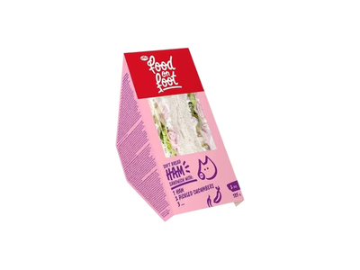 Sumuštinis SOFT BREAD su kumpiu ir marinuotais agurkais, 185 g