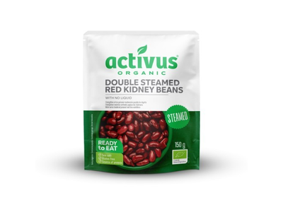 Ekologiškos raudonosios pupelės be skysčio ACTIVUS, plast. maišelyje, 150g  LT-EKO-001