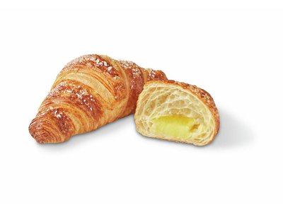 Sviestinis Prancūziškas sviestinis kruasanas su plikyto kremo įdaru, 100g