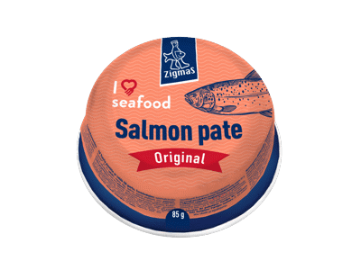 Lašišų paštetas ZIGMAS I LOVE SEAFOOD, 85 g