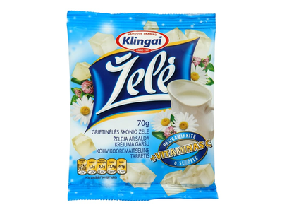 Grietinėlės skonio želė su vitaminu C, 70g