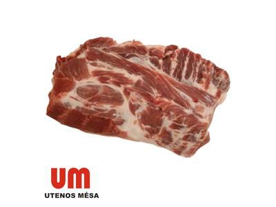Atvėsinta kiaulienos sprandinė, be kaulų, laisva fasuotė ~13 kg UTENOS MĖSA