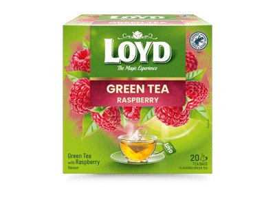Žalioji arbata LOYD su avietėmis, 30 g