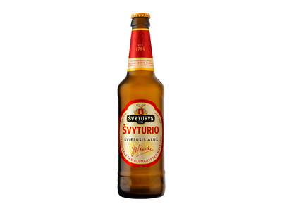 Šviesusis alus ŠVYTURYS, 5 %, 0,5 l
