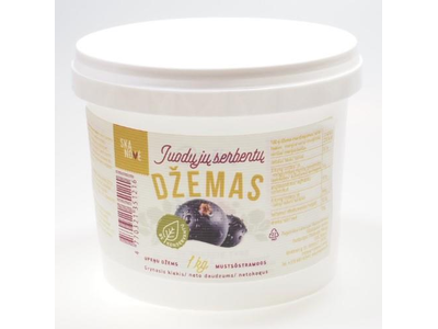 Juodųjų serbentų džemas SKANOVĖ, 25%, be konservantų, 1 kg