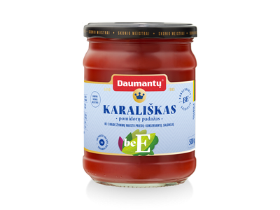Pomidorų padažas DAUMANTŲ, Karališkas, Be E, 40% pastos, 500 g