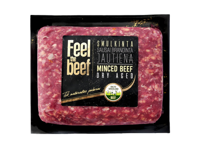 Sausai brandinta jautiena FEEL THE BEEF, 450g