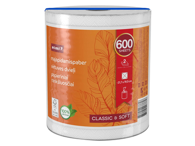 Pop. rankšl. RIMI , 2 sl. 600 l.