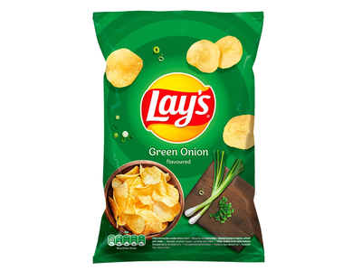 Žaliųjų svogūnų sk. bulvių trašk. LAYS, 180 g
