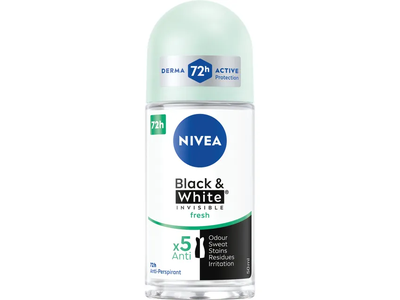Rutulinis dezodorantas moterims NIVEA BLACK&WHITE FRESH, 50 ml