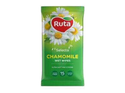 Drėgnos servetėlės Chamomile Ruta Selecta 15vnt.