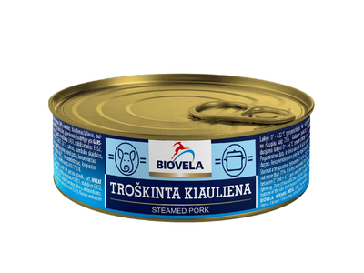 Troškinta kiauliena BIOVELA, 240 g