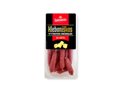 Vytintos KLEBONIŠKOS dešrelės su sūriu, a. r., 150 g