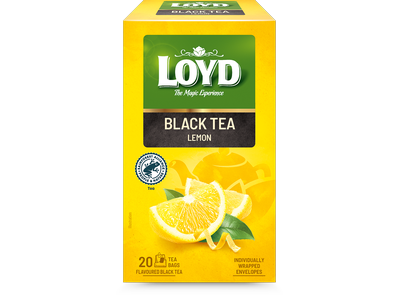 Juodoji arbata LOYD, su citrinų aromatu, 20x1.7g