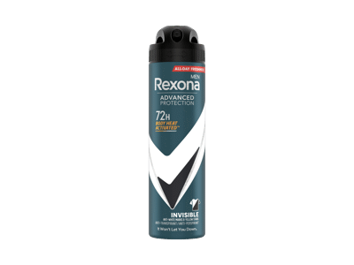 Vyriškas purškiamasis dezodorantas REXONA INVISIBLE, 150 ml