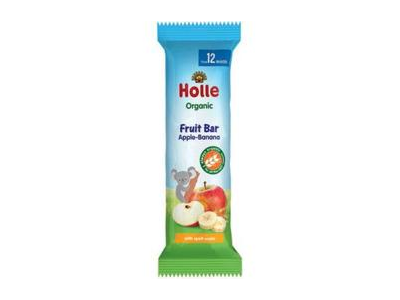 Ekologiškas batonėlis HOLLE su obuoliais ir bananais, nuo 12 mėn., 25 g