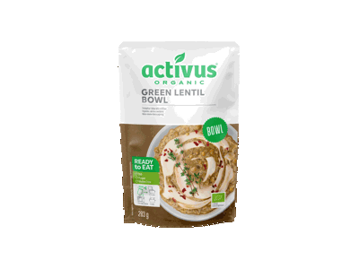 Žaliųjų lęšių troškinys ACTIVUS EKO, 283 g