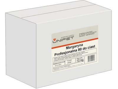 Margarinas UNIFET 80% riebumo, 10 kg