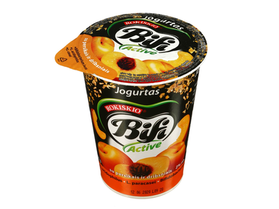 Jogurtas BIFI ACTIVE su persikais, dribsniais, 2 % rieb., 360 g