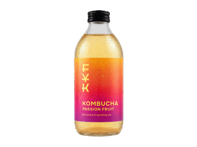 Kombučia FYK KOMBUCHA Pasiflorų skonio, 330 ml
