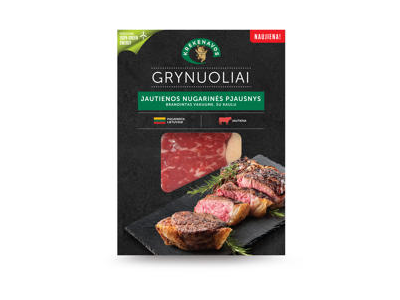 Brandinta jautienos nugarinė su kaulu GRYNUOLIAI, 260 g