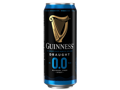 Nealkoholinis alus GUINNESS, 0.0%, 0,440 l, skardinė D