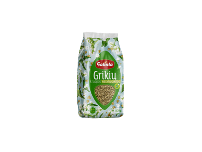 Grikių kruopos GALINTA (neskrudintos), 800 g