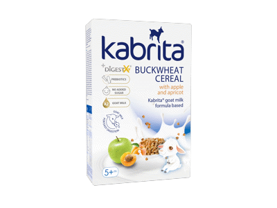KABRITA grikių košė su obuol. ir abrik., nuo 5m+