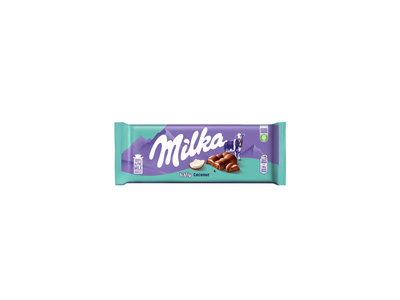 Pieninis šokol. su kokosų įdaru MILKA, 97 g