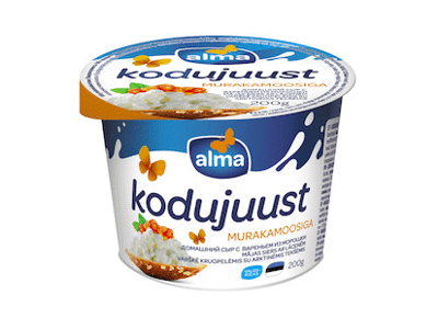 Grūdėtoji varškė su arktinėmis tekšėmis ALMA, 5 % rieb., 200 g