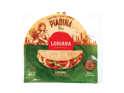 Itališka duona Piadina su alyvuogių aliejum 300g