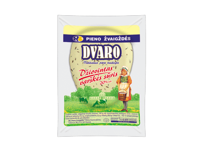 Džiovintas DVARO varškės sūris, 20 % rieb., 1 kg