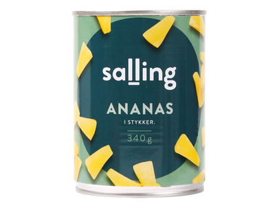 Kons. ananasų gabaliukai SALLING, 567g / 340g
