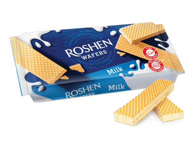 Vafliai ROSHEN su pieno skonio įdaru, 216 g