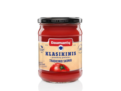 Pomidorų padažas DAUMANTŲ, klasikinis tradicinio skonio, 25% pastos, 500g