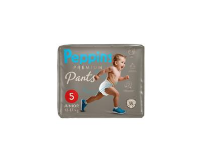 Sauskelnės-kelnaitės PEPPINS PREMIUM,12–17kg,35vnt