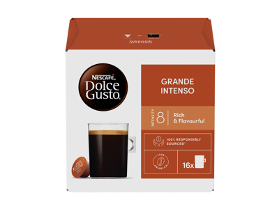 Kavos kapsulės NESCAFE DOLCE GUSTO GRANDE INTENSO, 132.8 g