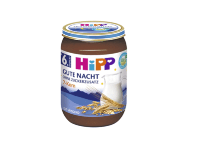 Ekologiška pieniška 7 grūdų košelė HIPP nuo 6 mėn., 190 g