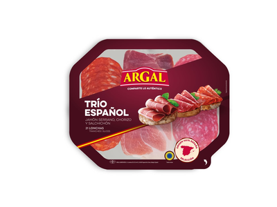 Vytintas kiaulienos gaminių rinkinys ARGAL, TRIO Espanol, griežinėliais, a.r., 150 g