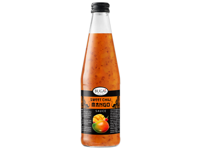 Aitrusis saldžiarūgštis mango padažas BUGA's, 375 g
