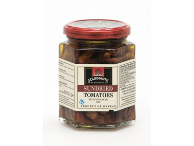 Saulėje džiovinti pomidorai GOURMANTE, aliejuje, 260g/150g