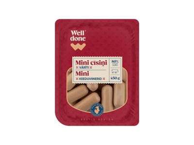 Virtos mini dešrelės WELL DONE, aukščiausia rūšis, 450 g