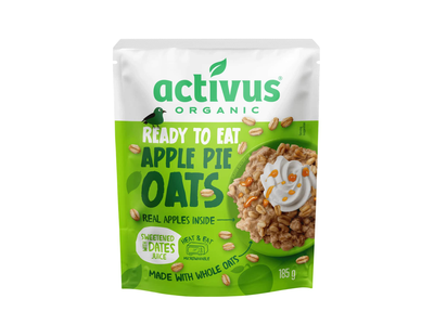 Ek. avižinė košė su ob. ir cin. ACTIVUS, 185g