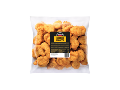 Šaldyti paniruoti vištienos kepsneliai NUGGETS,  1 kg