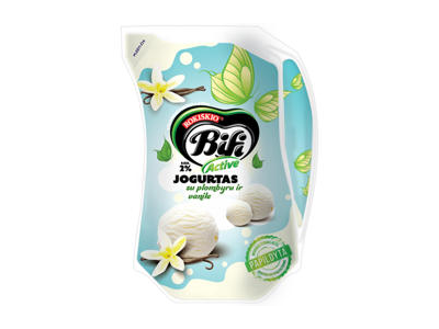 Jogurtas su plombyru ir vanile BIFI ACTIVE, 2 % rieb., 900 g
