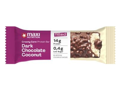 Baltyminis batonėlis MAXI NUTRITION su kokosais ir šokoladu, 45 g