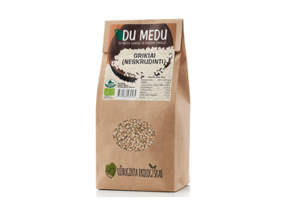 Ekologiški neskrudinti grikiai, 800 g