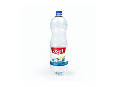Gazuotas stalo citrinų skonio vanduo ASET, 1.5 l